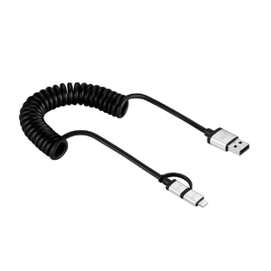 Кабель Just Mobile AluCable Duo twist USB to Lightning | Micro USB - Фото 3