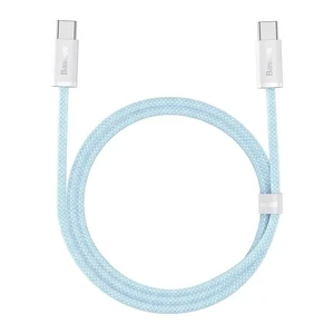 Нейлоновый кабель Type-C to Type-C для быстрой зарядки Baseus Dynamic Series 100W Blue (1m) CALD000203 - Фото 1