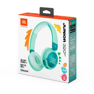 Детские беспроводные Bluetooth-наушники JBL Junior 320BT Green - Фото 8