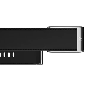 Ремешок WHOOP 5.0 LeatherLuxe Bands Straight Large Black Cream with Titanium - Фото 2