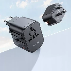 Універсальний перехідник (адаптер) McDodo Fast Charging Universal Travel Adapter PD 20W + EU | US | AU | UK Black - Фото 6