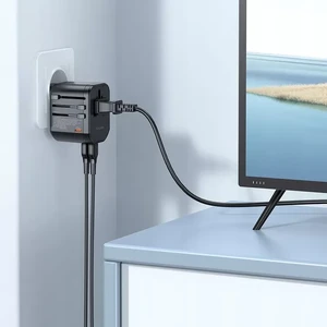 Універсальний перехідник (адаптер) McDodo Fast Charging Universal Travel Adapter PD 20W + EU | US | AU | UK Black - Фото 9
