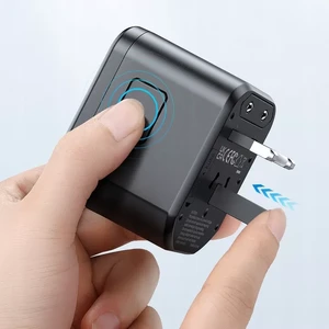 Універсальний перехідник (адаптер) McDodo Fast Charging Universal Travel Adapter PD 20W + EU | US | AU | UK Black - Фото 5