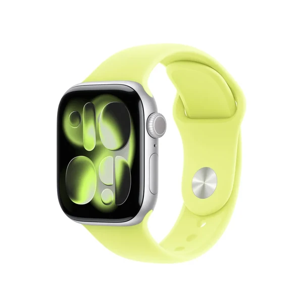 Ремінець Apple Sport Band Neon Yellow для Apple Watch 42mm | 41mm | 40mm | 38mm Розмір M/L у Рівному