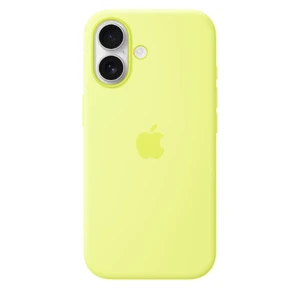 Силиконовый чехол Apple Silicone Case with MagSafe Neon Yellow для iPhone 17