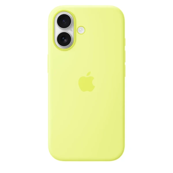 Силиконовый чехол Apple Silicone Case with MagSafe Neon Yellow для iPhone 17 в Виннице