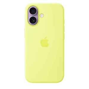 Силиконовый чехол Apple Silicone Case with MagSafe Neon Yellow для iPhone 17 - Фото 2