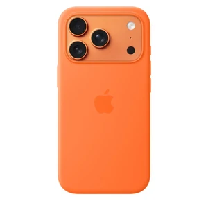 Силіконовий чохол Apple Silicone Case with MagSafe Orange для iPhone 17 Pro  - Фото 1