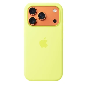 Силіконовий чохол Apple Silicone Case with MagSafe Neon Yellow для iPhone 17 Pro  - Фото 1