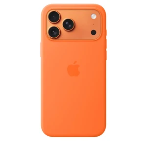 Силіконовий чохол Apple Silicone Case with MagSafe Orange для iPhone 17 Pro Max  - Фото 1