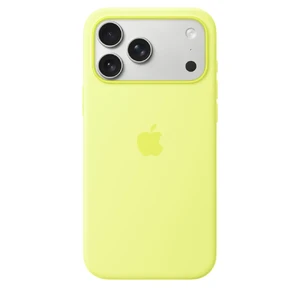 Силіконовий чохол Apple Silicone Case with MagSafe Neon Yellow для iPhone 17 Pro Max - Фото 2