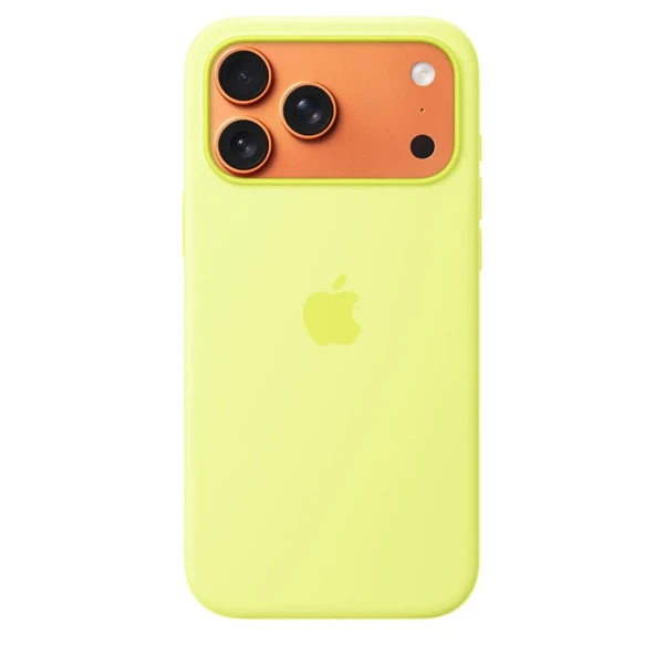 Силиконовый чехол Apple Silicone Case with MagSafe Neon Yellow для iPhone 17 Pro Max в Виннице