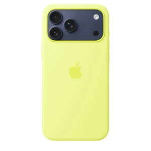 Силіконовий чохол Apple Silicone Case with MagSafe Neon Yellow для iPhone 17 Pro Max - Фото 3