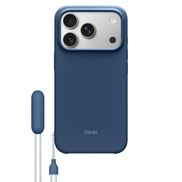 Чохол зі шнурком-підставкою Beats Kickstand Case with MagSafe and Camera Control Bedrock Blue для iPhone 17 Pro