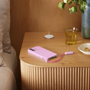 Чехол со шнурком-подставкой Beats Kickstand Case with MagSafe and Camera Control Pebble Pink для iPhone 17 - Фото 5