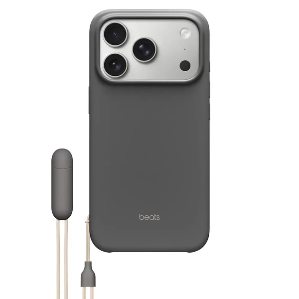 Чохол зі шнурком-підставкою Beats Kickstand Case with MagSafe and Camera Control Granite Gray для iPhone 17 Pro