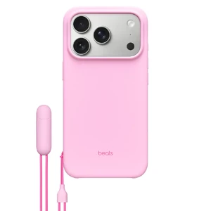 Чохол зі шнурком-підставкою Beats Kickstand Case with MagSafe and Camera Control Pebble Pink для iPhone 17 Pro  - Фото 1