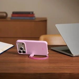 Чохол зі шнурком-підставкою Beats Kickstand Case with MagSafe and Camera Control Pebble Pink для iPhone 17 Pro - Фото 5