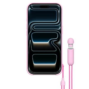 Чохол зі шнурком-підставкою Beats Kickstand Case with MagSafe and Camera Control Pebble Pink для iPhone 17 Pro - Фото 2