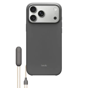 Чехол со шнурком-подставкой Beats Kickstand Case with MagSafe and Camera Control Granite Gray для iPhone 17 Pro Max  - Фото 1