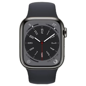 Смарт-часы Apple Watch Series 8 GPS+Cellural, 45mm Griphite Stainless Steel Case with Midnight Sport Band (MNJJ3) - Фото 2