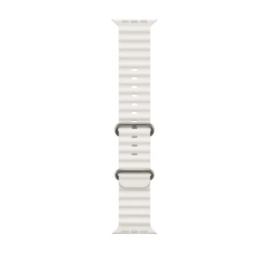 Ремінець Apple Ocean Band White для Apple Watch Ultra 2 49mm | 45mm | 44mm (MQE93) - Фото 4