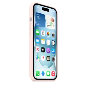Силиконовый чехол Apple Silicone Case c MagSafe Light Pink (MT0U3) для iPhone 15 - Фото 3
