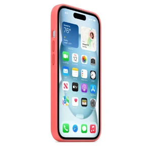 Силіконовий чохол Apple Silicone Case з MagSafe Guava (MT0V3) для iPhone 15 - Фото 3