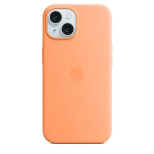 Силіконовий чохол Apple Silicone Case з MagSafe Orange Sorbet (MT0W3) для iPhone 15 - Фото 4