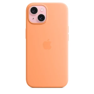 Силіконовий чохол Apple Silicone Case з MagSafe Orange Sorbet (MT0W3) для iPhone 15 - Фото 5