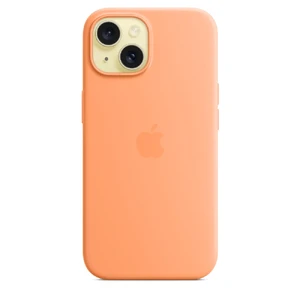 Силіконовий чохол Apple Silicone Case з MagSafe Orange Sorbet (MT0W3) для iPhone 15 - Фото 6