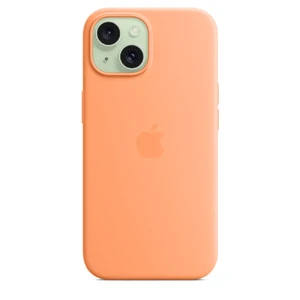 Силіконовий чохол Apple Silicone Case з MagSafe Orange Sorbet (MT0W3) для iPhone 15 MT0W3 - Фото 1