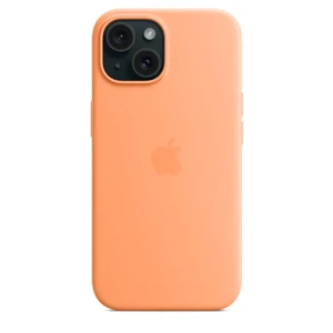 Силіконовий чохол Apple Silicone Case з MagSafe Orange Sorbet (MT0W3) для iPhone 15 - Фото 7