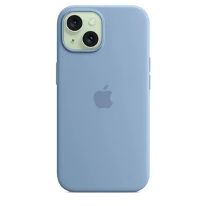 Силіконовий чохол Apple Silicone Case з MagSafe Winter Blue (MT0Y3) для iPhone 15 - Фото 4