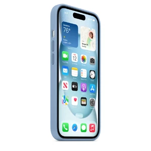 Силіконовий чохол Apple Silicone Case з MagSafe Winter Blue (MT0Y3) для iPhone 15 - Фото 7