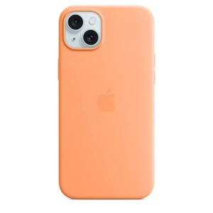 Силиконовый чехол Apple Silicone Case c MagSafe Orange Sorbet (MT173) для iPhone 15 Plus MT173 - Фото 1