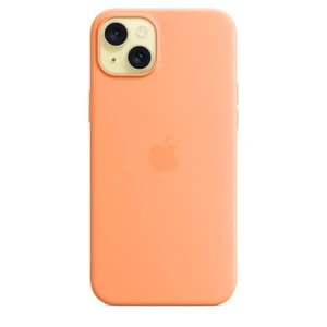 Силиконовый чехол Apple Silicone Case c MagSafe Orange Sorbet (MT173) для iPhone 15 Plus - Фото 3