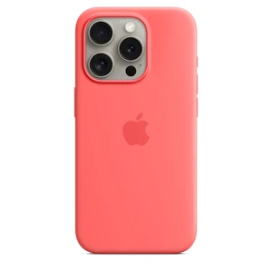 Силіконовий чохол Apple Silicone Case з MagSafe Guava (MT1V3) для iPhone 15 Pro Max - Фото 4