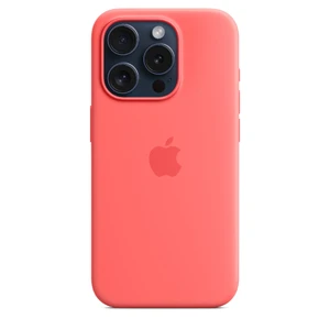 Силіконовий чохол Apple Silicone Case з MagSafe Guava (MT1V3) для iPhone 15 Pro Max - Фото 5