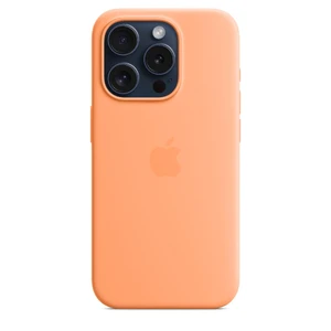 Силіконовий чохол Apple Silicone Case з MagSafe Orange Sorbet (MT1W3) для iPhone 15 Pro Max - Фото 4