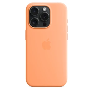Силіконовий чохол Apple Silicone Case з MagSafe Orange Sorbet (MT1W3) для iPhone 15 Pro Max - Фото 5