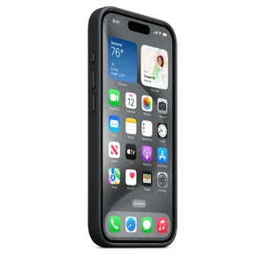 Защитный чехол Apple FineWoven Case с MagSafe Black (MT4H3) для iPhone 15 Pro - Фото 3