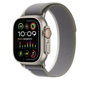 Ремешок Apple Trail Loop Green/Gray для Apple Watch Ultra 2 49 mm | 45 mm | 44 mm Размер M/L (MT5Y3) MT5Y3 - Фото 1