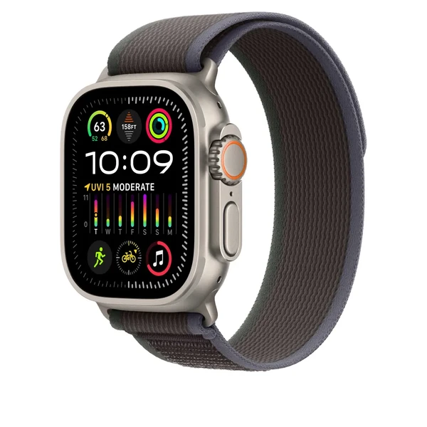 Ремешок Apple Trail Loop Blue/Black для Apple Watch Ultra 2 49 mm | 45 mm | 44 mm Размер S/M (MT613)
