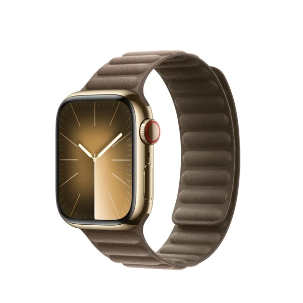 Ремешок Apple Magnetic Link Taupe из FineWoven для Apple Watch Ultra 2 49 mm | 45 mm | 44 mm | 42 mm Размер M/L (MTJE3)