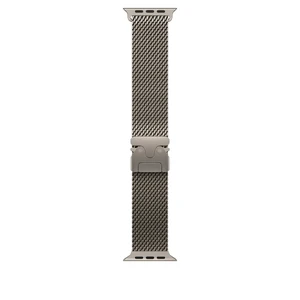 Ремінець iLoungeMax Milanese Loop Natural Titanium для Apple Watch Ultra 49mm | 46mm | 45mm | 44mm - Фото 2