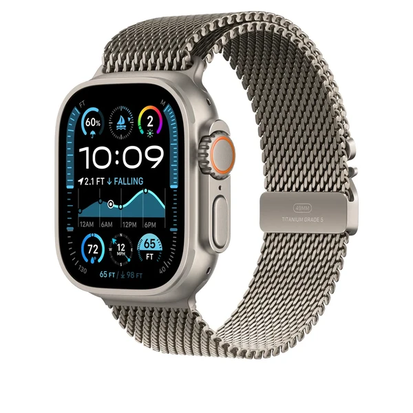 Ремінець iLoungeMax Milanese Loop Natural Titanium для Apple Watch Ultra 49mm | 46mm | 45mm | 44mm у Рівному