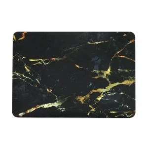 Мармуровий чохол iLoungeMax Marble Black | Yellow для MacBook 12" - Фото 3