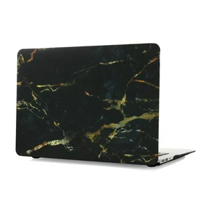 Мраморный чехол iLoungeMax Marble Black | Yellow для MacBook Air 11"  - Фото 1