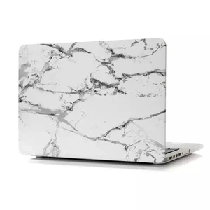 Мармуровий чохол iLoungeMax Marble White | Gray для MacBook Pro 13"Retina  - Фото 1